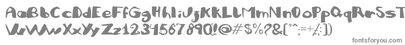 Julifb Font – Gray Fonts on White Background