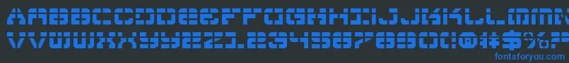 VyperLaser Font – Blue Fonts on Black Background