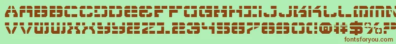 VyperLaser Font – Brown Fonts on Green Background