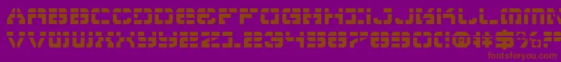 VyperLaser Font – Brown Fonts on Purple Background