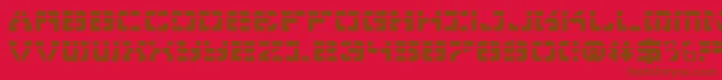 VyperLaser Font – Brown Fonts on Red Background