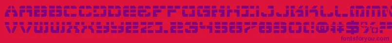 VyperLaser Font – Purple Fonts on Red Background