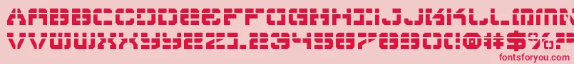VyperLaser Font – Red Fonts on Pink Background