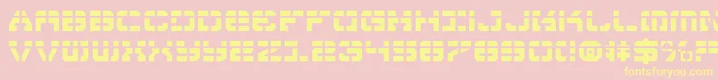 VyperLaser Font – Yellow Fonts on Pink Background