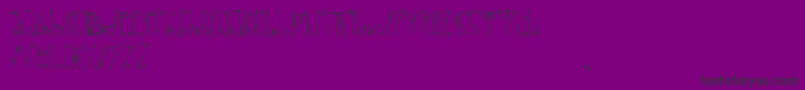 Delfinah Font – Black Fonts on Purple Background