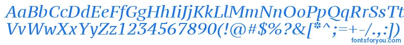 Шрифт Ptz56fW – синие шрифты