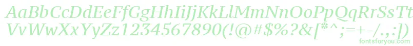 Ptz56fW Font – Green Fonts on White Background