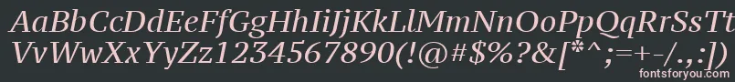 Шрифт Ptz56fW – розовые шрифты на чёрном фоне
