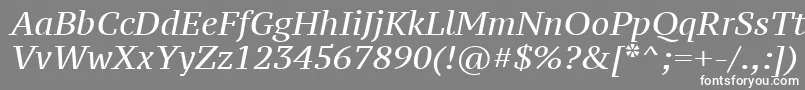 Ptz56fW Font – White Fonts on Gray Background