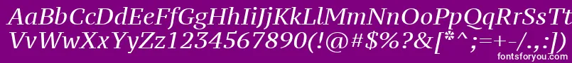 Ptz56fW Font – White Fonts on Purple Background