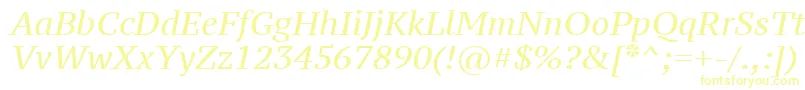 Ptz56fW-Schriftart – Gelbe Schriften