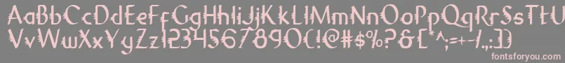 More about GypsyRoadCondensed Font GypsyRoadCondensed Font – Pink Fonts on Gray Background