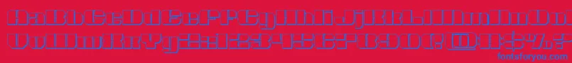 fuente Nolocontendre3D – Fuentes Azules Sobre Fondo Rojo