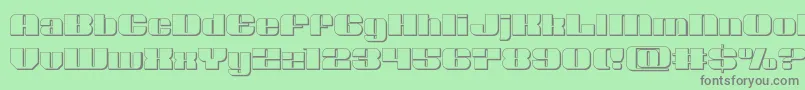 Nolocontendre3D Font – Gray Fonts on Green Background
