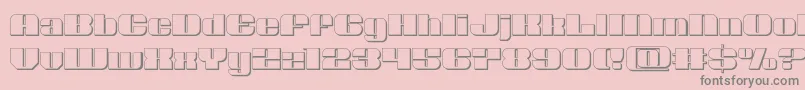 Nolocontendre3D Font – Gray Fonts on Pink Background