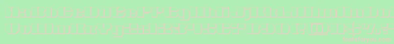 Nolocontendre3D Font – Pink Fonts on Green Background