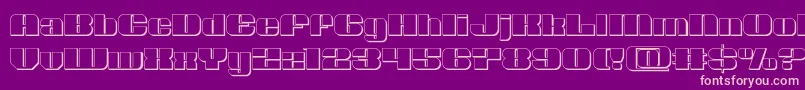 Nolocontendre3D Font – Pink Fonts on Purple Background