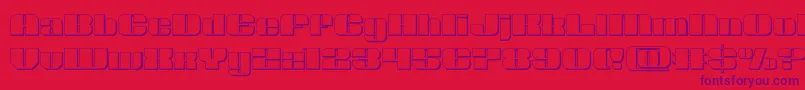 Nolocontendre3D Font – Purple Fonts on Red Background
