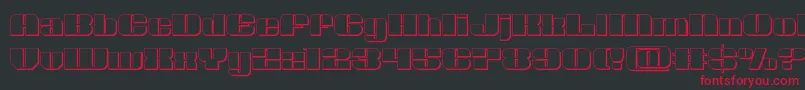 Nolocontendre3D Font – Red Fonts on Black Background