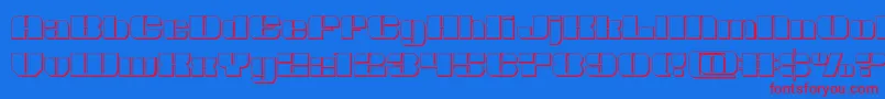 Шрифт Nolocontendre3D – красные шрифты на синем фоне