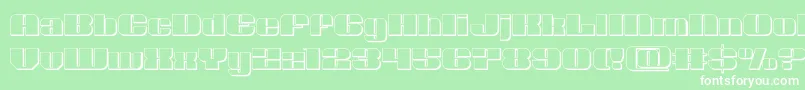 Nolocontendre3D Font – White Fonts on Green Background