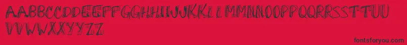 Police OhGodWhy – polices noires sur fond rouge