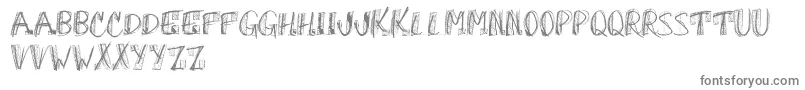 OhGodWhy-Schriftart – Graue Schriften auf weißem Hintergrund