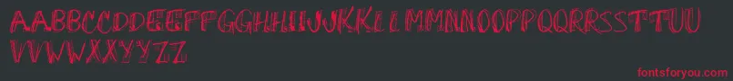 OhGodWhy Font – Red Fonts on Black Background