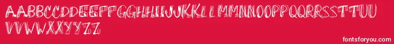 OhGodWhy Font – White Fonts on Red Background