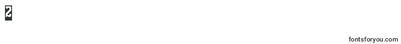 フォントDayakShieldInverse – フォント数字2