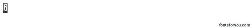 DayakShieldInverse Font – Fonts for Digit 6