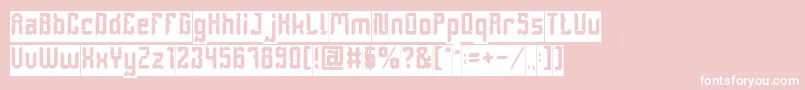 DayakShieldInverse Font – White Fonts on Pink Background