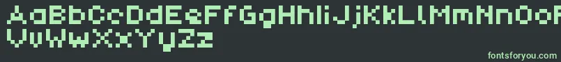 Шрифт PixlDemo – зелёные шрифты на чёрном фоне