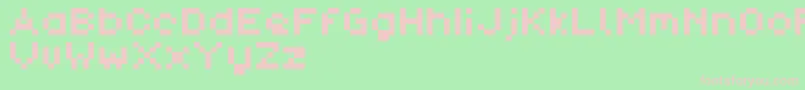 PixlDemo Font – Pink Fonts on Green Background