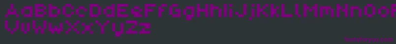Шрифт PixlDemo – фиолетовые шрифты на чёрном фоне