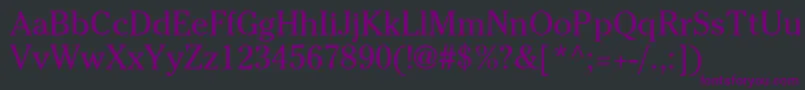 CheltenhamstdBook Font – Purple Fonts on Black Background