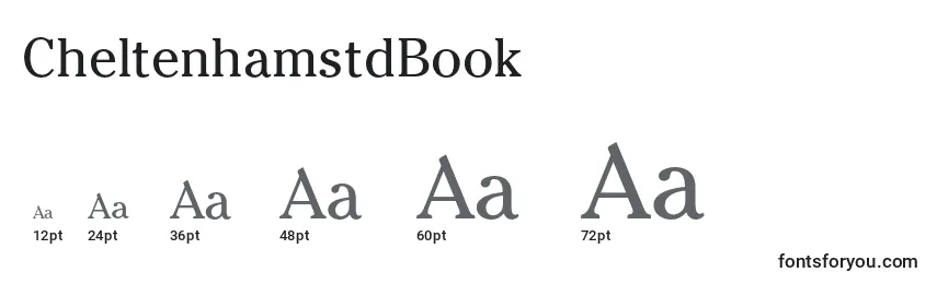 CheltenhamstdBook Font Sizes