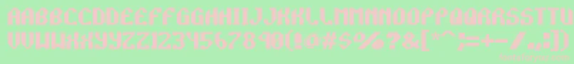 Rockprp Font – Pink Fonts on Green Background