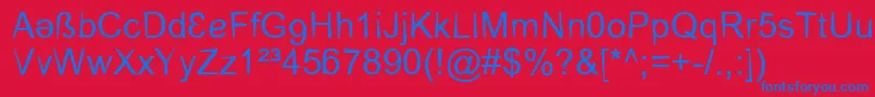 CerebralparesFalk Font – Blue Fonts on Red Background