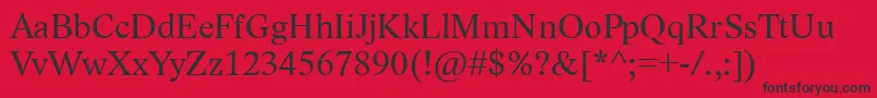 LidoStfCe Font – Black Fonts on Red Background