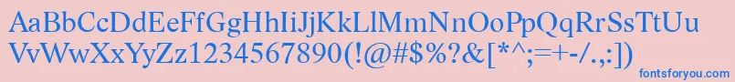 LidoStfCe Font – Blue Fonts on Pink Background