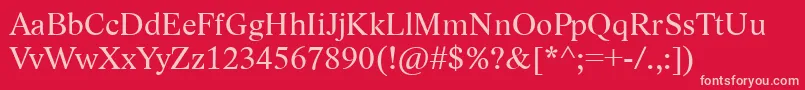 LidoStfCe Font – Pink Fonts on Red Background