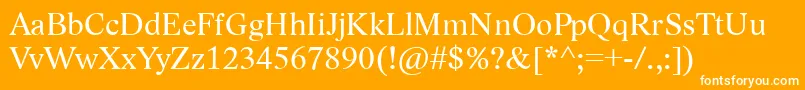 LidoStfCe Font – White Fonts on Orange Background