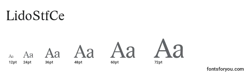 LidoStfCe Font Sizes