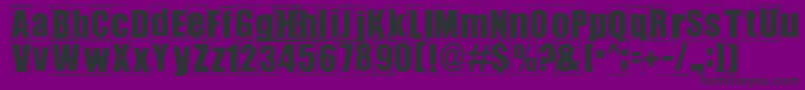 Ikhioogla3 Font – Black Fonts on Purple Background