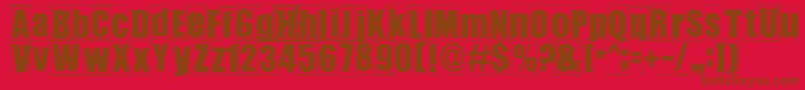 Ikhioogla3 Font – Brown Fonts on Red Background