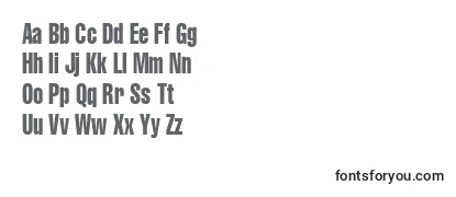 Überblick über die Schriftart Cyrilliccompressed80