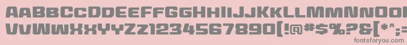 Mecheffects2bbReg Font – Gray Fonts on Pink Background