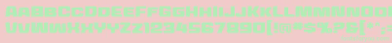 Mecheffects2bbReg Font – Green Fonts on Pink Background