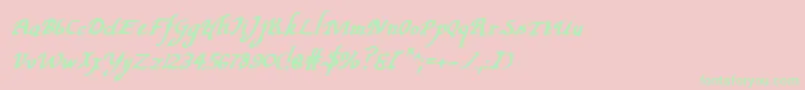 Valleyforgebi Font – Green Fonts on Pink Background